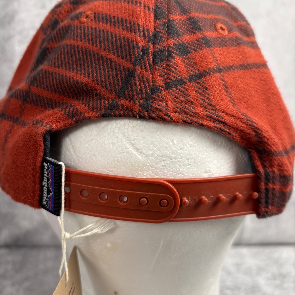 Patagonia Adult Range Flat Billed Snapback Trucker Hat in Cascade Burnished Red - Picture 5 of 9